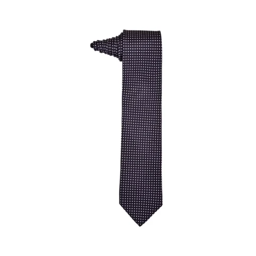 Fefe Napoli Ties & Bow Ties-Fefè Napoli - White Pois Black Gentleman Silk Tie - Ties - Handmade in Italy - Luxury Exclusive Collection - Avvenice