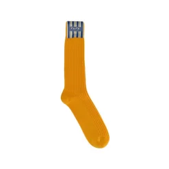 Fefe Napoli Other Accessories-Fefè Napoli - Yellow England Men's Short Socks - Socks - Handmade in Italy - Luxury Exclusive Collection - Avvenice
