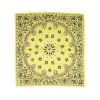 Fefe Napoli Scarves-Fefè Napoli - Yellow Silk Cotton Bandan - Scarves and Foulards - Handmade in Italy - Luxury Exclusive Collection - Avvenice
