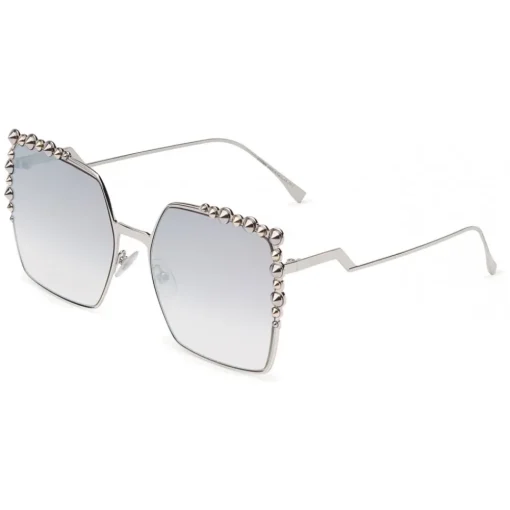 Fendi Sunglasses & Eyewear-- Can Eye - Silver Square Oversize Sunglasses - Sunglasses - Eyewear - Avvenice