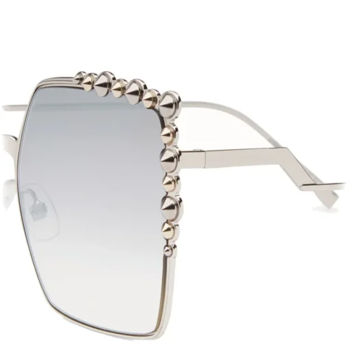 Fendi Sunglasses & Eyewear-- Can Eye - Silver Square Oversize Sunglasses - Sunglasses - Eyewear - Avvenice