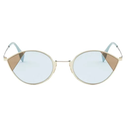 Fendi Sunglasses & Eyewear-- Cut-Eye - Gold Cat-Eye Sunglasses - Sunglasses - Eyewear - Avvenice
