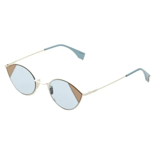 Fendi Sunglasses & Eyewear-- Cut-Eye - Gold Cat-Eye Sunglasses - Sunglasses - Eyewear - Avvenice