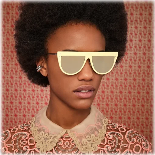 Fendi Sunglasses & Eyewear-- DeFender - Aviator Sunglasses - Yellow - Sunglasses - Eyewear - Avvenice