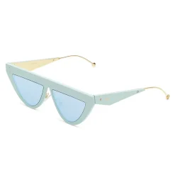 Fendi Sunglasses & Eyewear-- DeFender - Flat Top Sunglasses - Aqua Green - Sunglasses - Eyewear - Avvenice