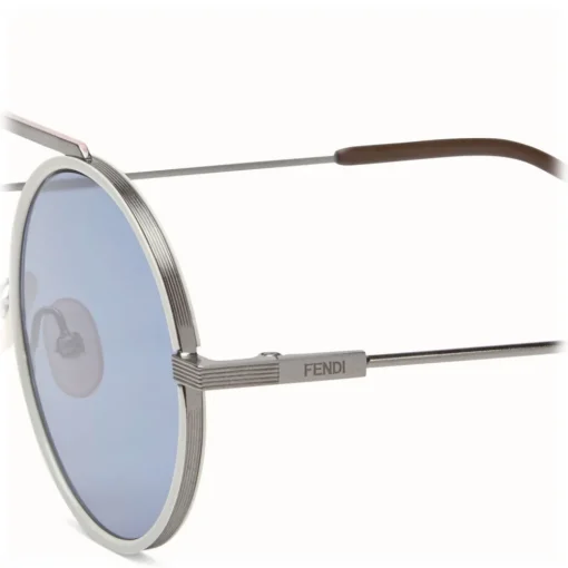 Fendi Sunglasses & Eyewear-- Everyday - Ruthenium Rounded Sunglasses - Sunglasses - Eyewear - Avvenice