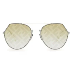 Fendi Sunglasses & Eyewear-- Eyeline - Aviator Sunglasses - Ruthenium - Sunglasses - Eyewear - Avvenice