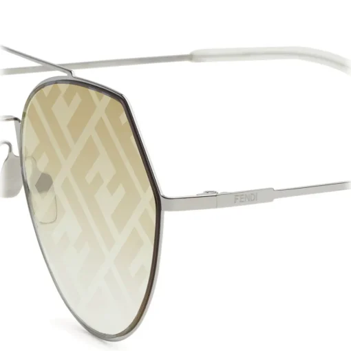Fendi Sunglasses & Eyewear-- Eyeline - Aviator Sunglasses - Ruthenium - Sunglasses - Eyewear - Avvenice