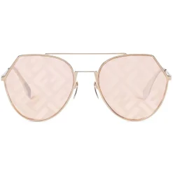 Fendi Sunglasses & Eyewear-- Eyeline - Aviator Sunglasses - Peach - Sunglasses - Eyewear - Avvenice