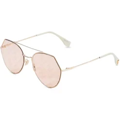 Fendi Sunglasses & Eyewear-- Eyeline - Aviator Sunglasses - Peach - Sunglasses - Eyewear - Avvenice