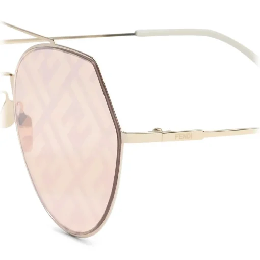 Fendi Sunglasses & Eyewear-- Eyeline - Aviator Sunglasses - Peach - Sunglasses - Eyewear - Avvenice
