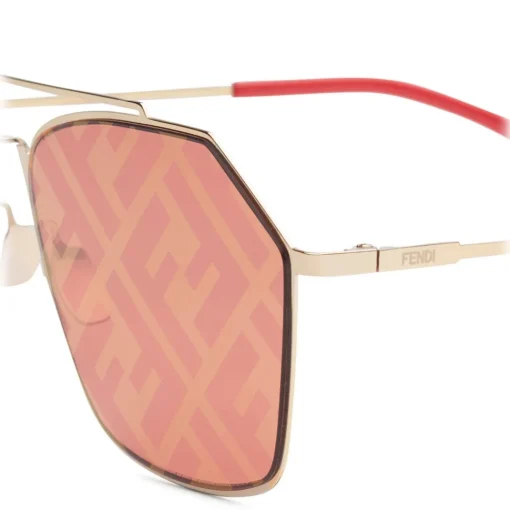 Fendi Sunglasses & Eyewear-- Eyeline - Rectangular Sunglasses - Gold - Sunglasses - Eyewear - Avvenice