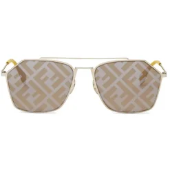 Fendi Sunglasses & Eyewear-- Eyeline - Rectangular Sunglasses - Yellow - Sunglasses - Eyewear - Avvenice