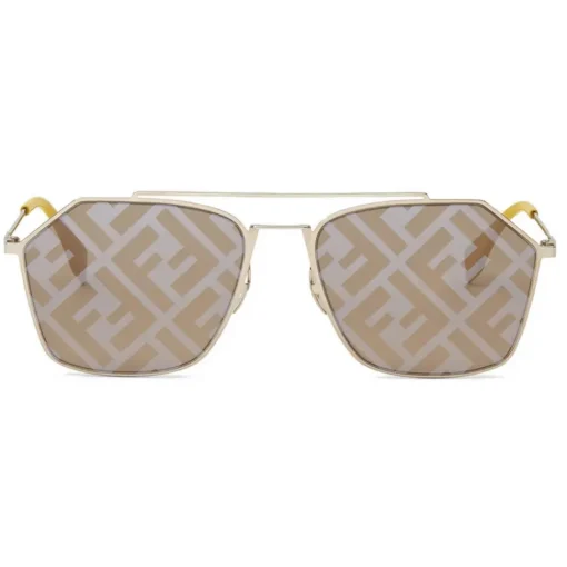 Fendi Sunglasses & Eyewear-- Eyeline - Rectangular Sunglasses - Yellow - Sunglasses - Eyewear - Avvenice
