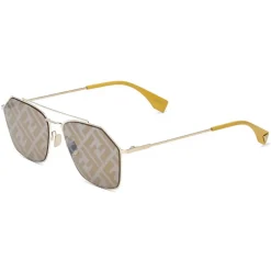Fendi Sunglasses & Eyewear-- Eyeline - Rectangular Sunglasses - Yellow - Sunglasses - Eyewear - Avvenice