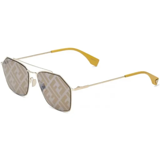 Fendi Sunglasses & Eyewear-- Eyeline - Rectangular Sunglasses - Yellow - Sunglasses - Eyewear - Avvenice