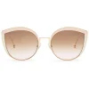 Fendi Sunglasses & Eyewear-- F is - Copper Cat Eye Oversize Sunglasses - Sunglasses - Eyewear - Avvenice