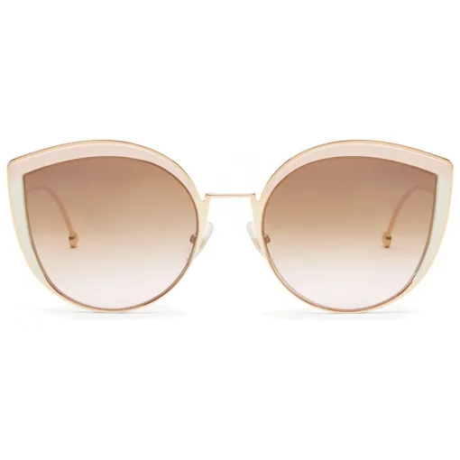 Fendi Sunglasses & Eyewear-- F is - Copper Cat Eye Oversize Sunglasses - Sunglasses - Eyewear - Avvenice