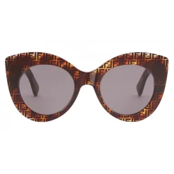 Fendi Sunglasses & Eyewear-- F is - Havana Gray FF Cat Eye Sunglasses - Sunglasses - Eyewear - Avvenice
