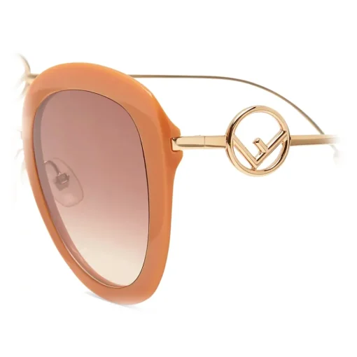 Fendi Sunglasses & Eyewear-- F is - Round Sunglasses - Orange - Sunglasses - Eyewear - Avvenice