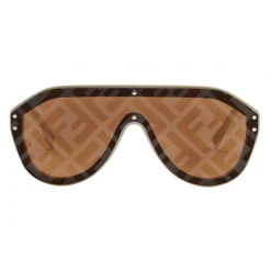 Fendi Sunglasses & Eyewear-- Fabulous - Beige Mask Oversize Sunglasses - Sunglasses - Eyewear - Avvenice
