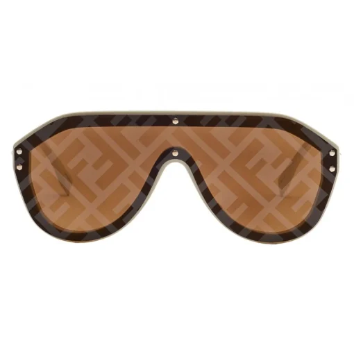 Fendi Sunglasses & Eyewear-- Fabulous - Beige Mask Oversize Sunglasses - Sunglasses - Eyewear - Avvenice