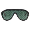 Fendi Sunglasses & Eyewear-- Fabulous - Black Mask Oversize Sunglasses - Sunglasses - Eyewear - Avvenice
