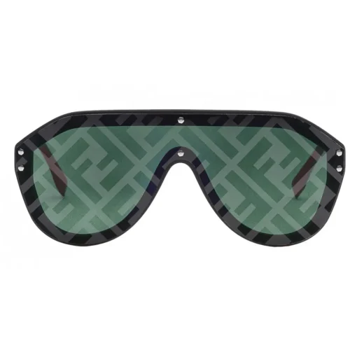 Fendi Sunglasses & Eyewear-- Fabulous - Black Mask Oversize Sunglasses - Sunglasses - Eyewear - Avvenice