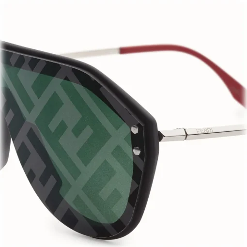 Fendi Sunglasses & Eyewear-- Fabulous - Black Mask Oversize Sunglasses - Sunglasses - Eyewear - Avvenice