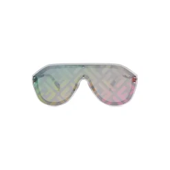 Fendi Sunglasses & Eyewear-- Fabulous - Shield Sunglasses - White Grey - Sunglasses - Eyewear - Avvenice