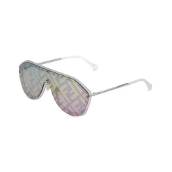Fendi Sunglasses & Eyewear-- Fabulous - Shield Sunglasses - White Grey - Sunglasses - Eyewear - Avvenice