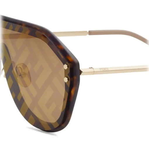Fendi Sunglasses & Eyewear-- Fabulous - Shield Sunglasses - Brown - Sunglasses - Eyewear - Avvenice