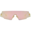 Fendi Sunglasses & Eyewear-- Forceful - Shield Sunglasses - Rose Gold - Sunglasses - Eyewear - Avvenice