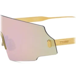 Fendi Sunglasses & Eyewear-- Forceful - Shield Sunglasses - Rose Gold - Sunglasses - Eyewear - Avvenice