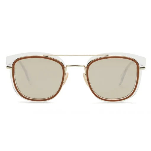 Fendi Sunglasses & Eyewear-- Glass - Square Sunglasses - Transparent Gold - Sunglasses - Eyewear - Avvenice