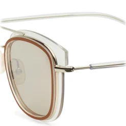 Fendi Sunglasses & Eyewear-- Glass - Square Sunglasses - Transparent Gold - Sunglasses - Eyewear - Avvenice