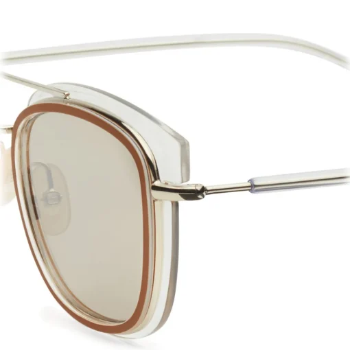 Fendi Sunglasses & Eyewear-- Glass - Square Sunglasses - Transparent Gold - Sunglasses - Eyewear - Avvenice