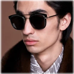 Fendi Sunglasses & Eyewear-- Glass - Square Sunglasses - Grey Dark Ruthenium - Sunglasses - Eyewear - Avvenice