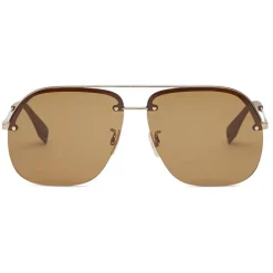 Fendi Sunglasses & Eyewear-- Pack - Pilot Sunglasses - Brown - Sunglasses - Eyewear - Avvenice