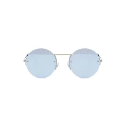 Fendi Sunglasses & Eyewear-- FF - Round Sunglasses - Ruthenium Light Blue - Sunglasses - Eyewear - Avvenice