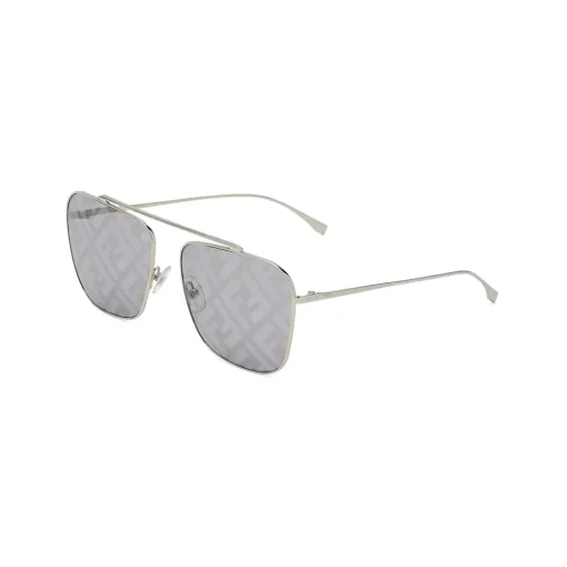Fendi Sunglasses & Eyewear-- FF Family - Square Caravan Sunglasses - Gold Gray - Sunglasses - Eyewear - Avvenice