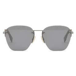 Fendi Sunglasses & Eyewear-- FF- Rimless Sunglasses - Ruthenium Black - Sunglasses - Eyewear - Avvenice