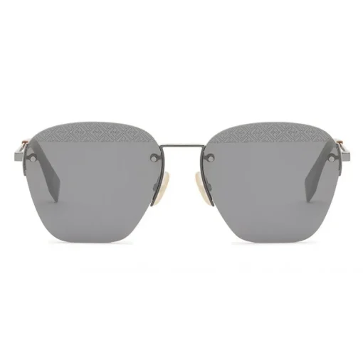 Fendi Sunglasses & Eyewear-- FF- Rimless Sunglasses - Ruthenium Black - Sunglasses - Eyewear - Avvenice