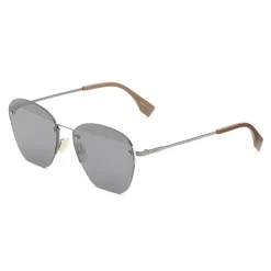 Fendi Sunglasses & Eyewear-- FF- Rimless Sunglasses - Ruthenium Black - Sunglasses - Eyewear - Avvenice