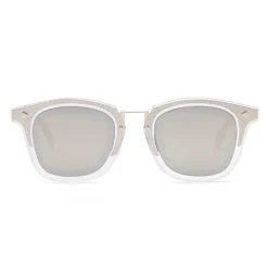 Fendi Sunglasses & Eyewear-- FF- Square Sunglasses - Transparent Gold - Sunglasses - Eyewear - Avvenice