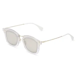 Fendi Sunglasses & Eyewear-- FF- Square Sunglasses - Transparent Gold - Sunglasses - Eyewear - Avvenice