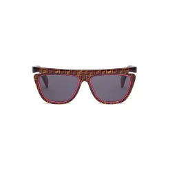 Fendi Sunglasses & Eyewear-- Ffluo - Square Sunglasses - Havana - Sunglasses - Eyewear - Avvenice