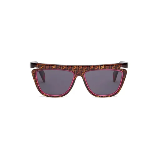 Fendi Sunglasses & Eyewear-- Ffluo - Square Sunglasses - Havana - Sunglasses - Eyewear - Avvenice