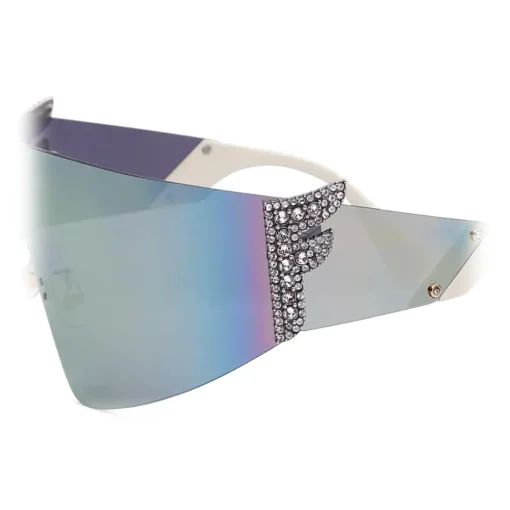 Fendi Sunglasses & Eyewear-- Ffreedom - Mask Sunglasses - Gray - Sunglasses - Eyewear - Avvenice