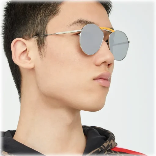 Fendi Sunglasses & Eyewear-- Gentle Monster - Round Sunglasses - Palladium - Sunglasses - Eyewear - Avvenice